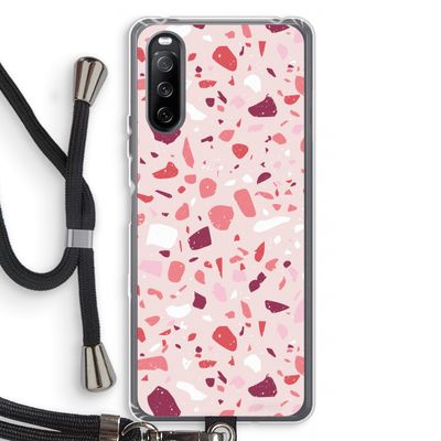 Terrazzo N°15: Sony Sony Xperia 10 III Transparant Hoesje met koord