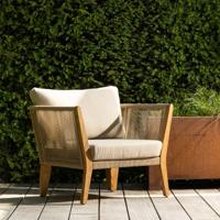 WOOOD Loungestoel 'San Remo' Teakhout, kleur Zand
