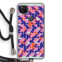 Skew Blush 3: Pixel 4a Transparant Hoesje met koord