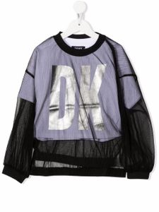 Dkny Kids t-shirt superposé à logo imprimé - Noir