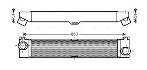 Intercooler, inlaatluchtkoeler FTA4360