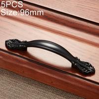 5 stuks 6032A-96 eenvoudige Archaistic zink legering handvat voor kabinet garderobe lade deur gat afstand: 96mm