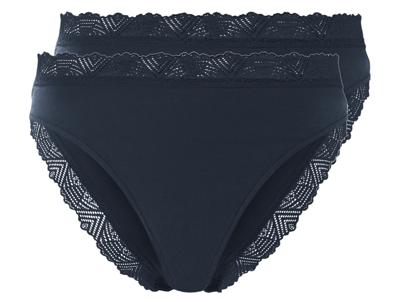 esmara 2 dames slips (Marineblauw, S (36/38))