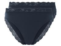 esmara 2 dames slips (Marineblauw, XL (48/50))