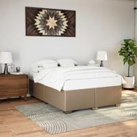 Bedframe kunstleer cappuccinokleurig 140x190 cm