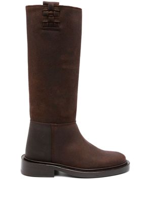 Hereu bottines Anella 45 mm en daim - Marron