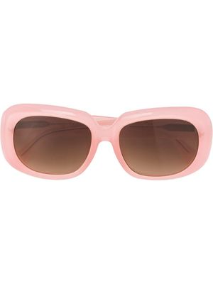 Linda Farrow lunettes de soleil Dries Van Notten - Rose
