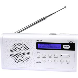 Xoro DAB 100 Transistorradio DAB+, VHF (FM) Wit