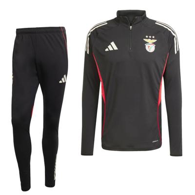 adidas Benfica Trainingspak 1/4-Zip 2025-2026 Zwart Wit Rood