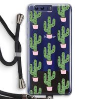 Cactus Lover: Honor 9 Transparant Hoesje met koord