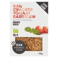 Raw Organic Food Cracker Tomaat & Basilicum Raw Bio