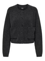 Only Onlpiemonte L/s Cardigan Knt Noos Vest Dark Grey Melange