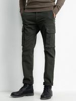 Petrol Industries Heren Cargo tapered broek Groen Night/L32 - 33 L32 - thumbnail