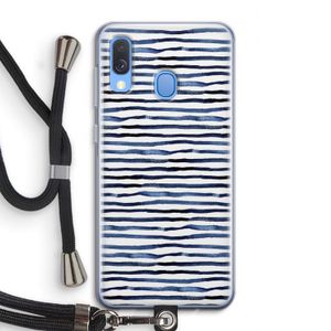 Verrassende lijnen: Samsung Galaxy A40 Transparant Hoesje met koord