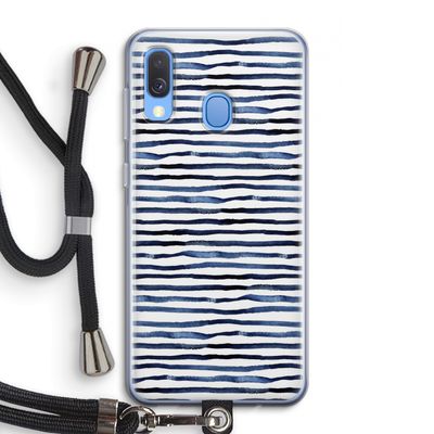 Verrassende lijnen: Samsung Galaxy A40 Transparant Hoesje met koord