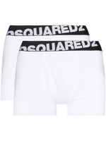 DSQUARED2 lot de deux boxers à bande logo - Blanc - thumbnail