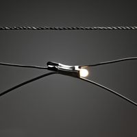 Konstsmide 3778-100 Lichtnet Buiten Energielabel: G (A - G) werkt op het lichtnet Aantal lampen 32 LED Warmwit Verlichte lengte: 1 m - thumbnail