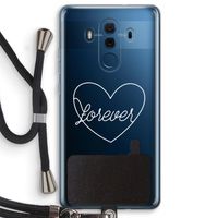 Forever heart pastel: Huawei Mate 10 Pro Transparant Hoesje met koord