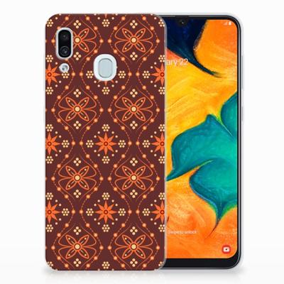 Samsung Galaxy A30 | TPU bumper | Batik Brown