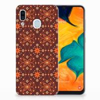 Samsung Galaxy A30 | TPU bumper | Batik Brown