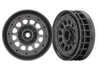 Wheels, Method 105 1.9" (charcoal gray, beadlock) (beadlock rings sold separately) (TRX-8173A)