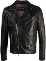 Tagliatore veste en cuir à manches longues - Noir Tagliatore veste en cuir à manches longues - Noir