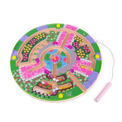 Bigjigs magnetische doolhof spel bloementuin