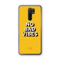 No Bad Vibes: Xiaomi Redmi 9 Transparant Hoesje