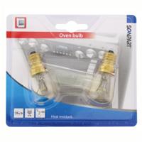 Scanpart ovenlamp E14 25W 300 graden buis 190Lm 2-pack Oven accessoire Scanpart ovenlamp E14 25W 300 graden buis 190Lm 2-pack Oven accessoire