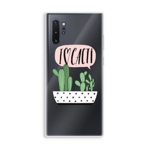 I love cacti: Samsung Galaxy Note 10 Plus Transparant Hoesje