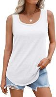 Cotton Crew Neck Casual Tank Top