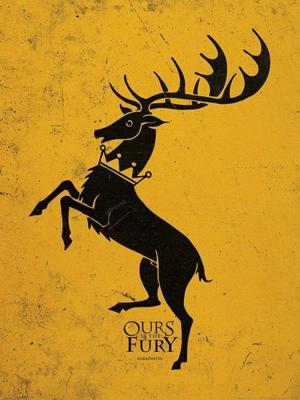 Kunstdruk Game of Thrones Baratheon 60x80cm