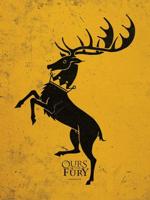 Kunstdruk Game of Thrones Baratheon 60x80cm