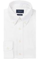 Profuomo Originale Slim Fit Jersey shirt wit, Effen - thumbnail