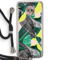 Fantasie jungle: Motorola Moto G6 Transparant Hoesje met koord