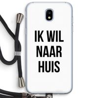 Ik wil naar huis: Samsung Galaxy J5 (2017) Transparant Hoesje met koord