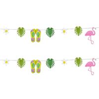 Feest slinger tropisch thema - 2x - karton - 3.6 meter - Hawaii feestversiering