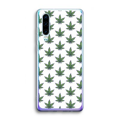 Weed: Huawei P30 Transparant Hoesje