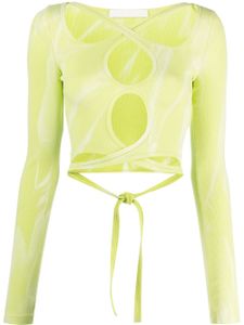 Dion Lee haut à manches longues - Vert