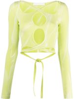 Dion Lee haut à manches longues - Vert