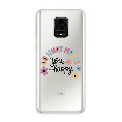 Happy days: Xiaomi Redmi Note 10 Lite Transparant Hoesje
