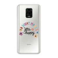 Happy days: Xiaomi Redmi Note 10 Lite Transparant Hoesje