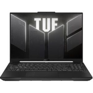 ASUS TUF Gaming A16 FA607PI-N3018W Laptop 40,6 cm (16") WUXGA AMD Ryzen™ 9 7845HX 16 GB DDR5-SDRAM 1 TB SSD NVIDIA GeForce RTX 4070 Wi-Fi 6 (802.11ax) Windows 11 Home Grijs