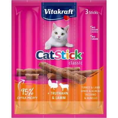 VITAKRAFT Cat Stick Turkey and lamb - Kattensnoepje - 18 g