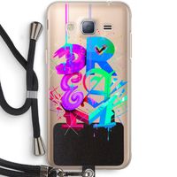 Dream: Samsung Galaxy J3 (2016) Transparant Hoesje met koord