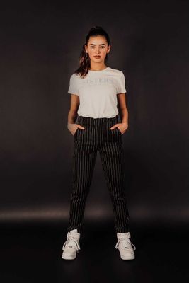 Geisha Meisjes t-shirt 'sisters' - Gebroken wit