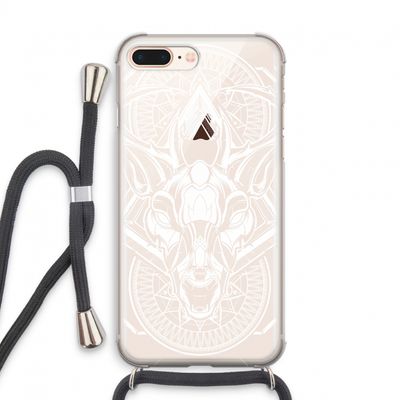 Oh Deer: iPhone 8 Plus Transparant Hoesje met koord