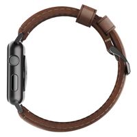 Nomad traditional leather strap Apple Watch 42mm / 44mm / 45mm / 49mm bruin / zwart - NM1A4RBT00 - thumbnail