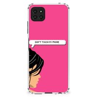 Samsung Galaxy A22 5G Anti Shock Case Woman Don't Touch My Phone