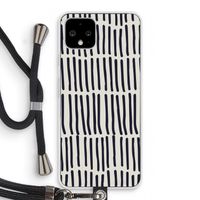 Moroccan stripes: Pixel 4 Transparant Hoesje met koord
